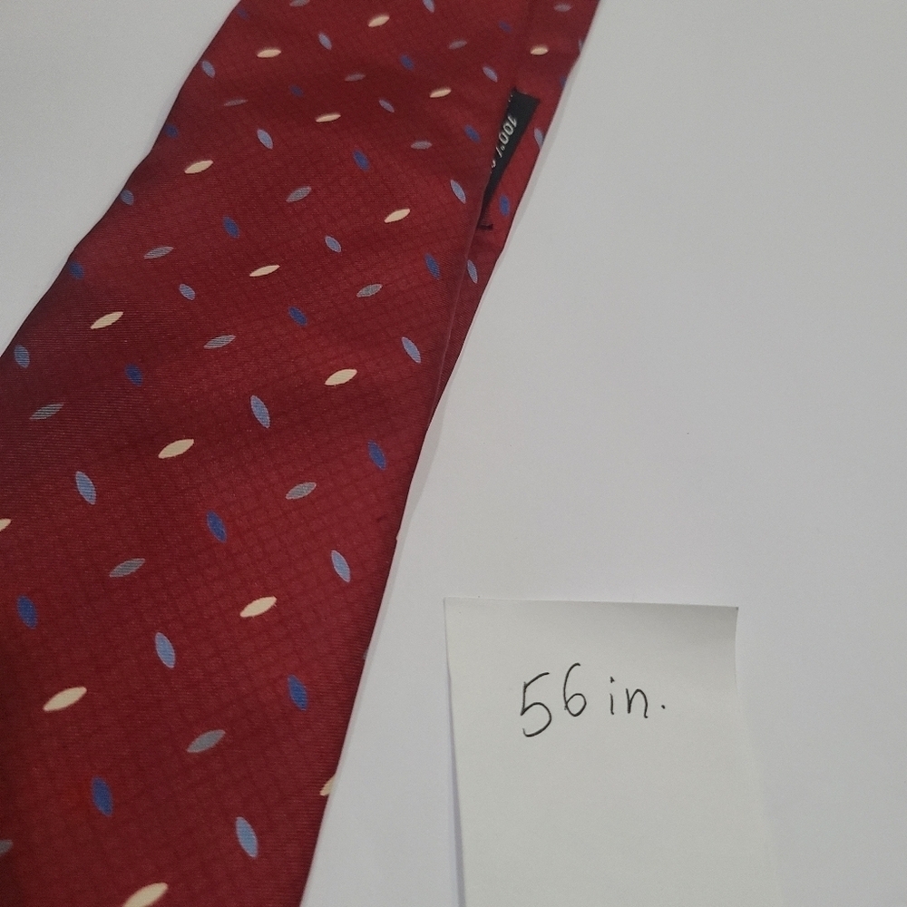 Towncraft Elegant Red Patterned Men's Tie - Picture 6 of 6